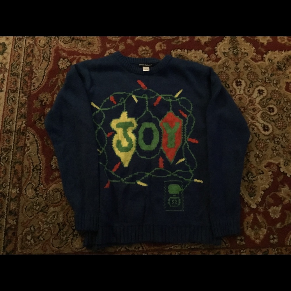 Blue Christmas Sweater.  GUC.